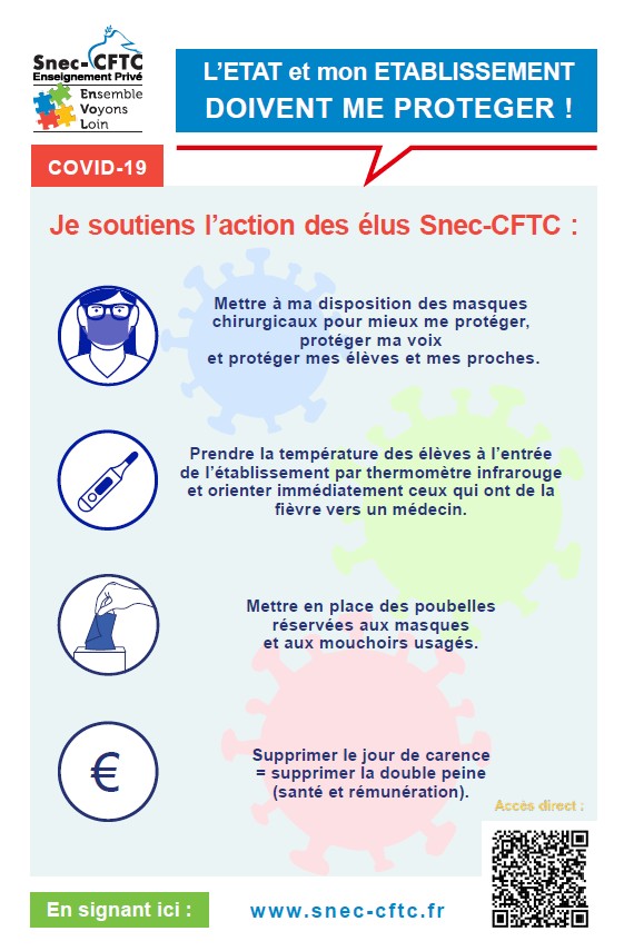 Télécharger le visuel A4 Action Covid Snec-CFTC